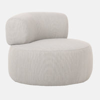 Ellis Light Gray Outdoor Swivel Chair