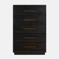 Suki Black Tall Boy Dresser