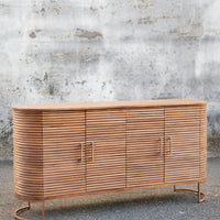 Large Wooden Bevel 4 Door Capsule