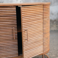 Large Wooden Bevel 4 Door Capsule
