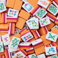 Sunset Mahjong Tiles