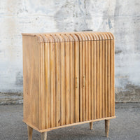 Wooden Curve 2 Door Cabinet