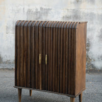 Wooden Curve 2 Door Cabinet