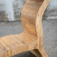 Wooden Abstract Design Console