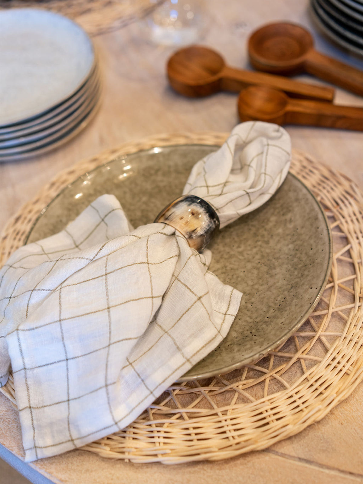 Rattan Open Weave Placemat, Set of 4